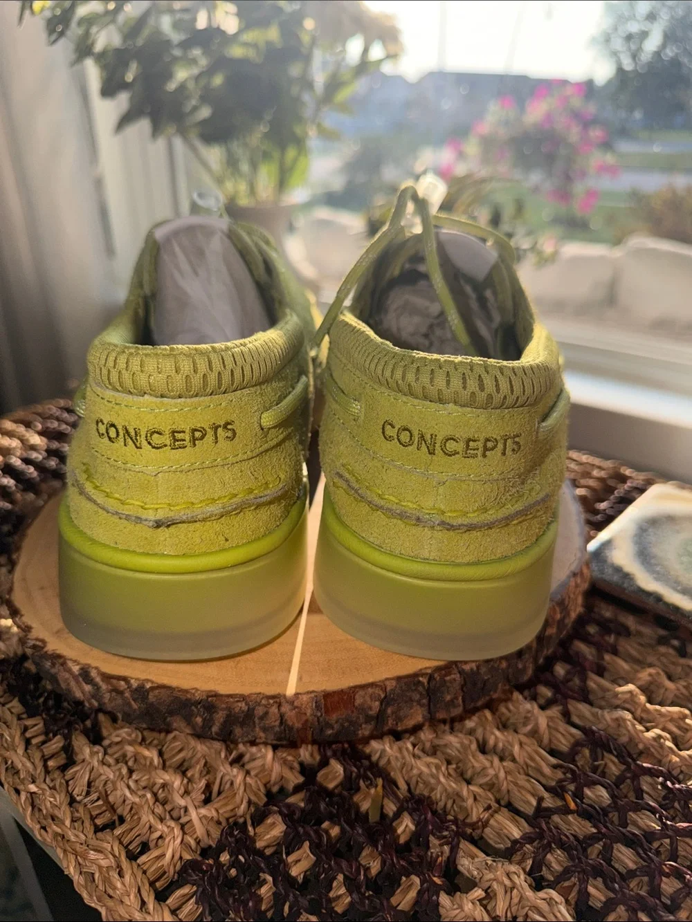 Concepts x Sperry 3-Eye Cup Morning Mist Green Suede Boat Shoes Men's 10.5 NEW